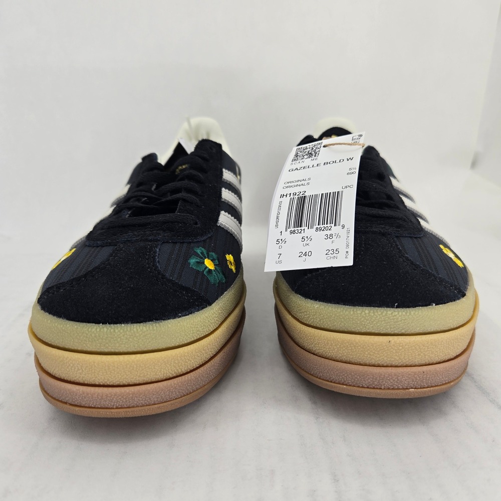 Adidas x Liberty London Gazelle Bold W Floral Black Gum IH1922 Womens Size 7 - Picture 9 of 14